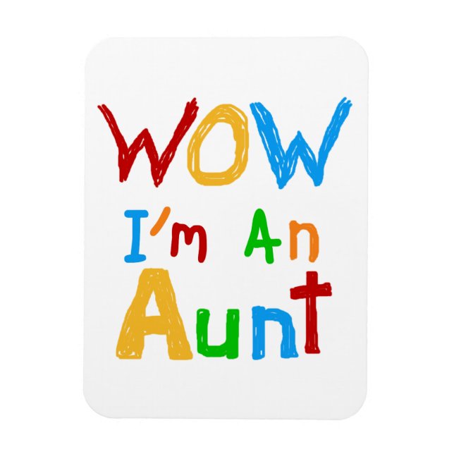 WOW Ich bin eine Tante T Shirts und Geschenke Magnet (Vertikal)