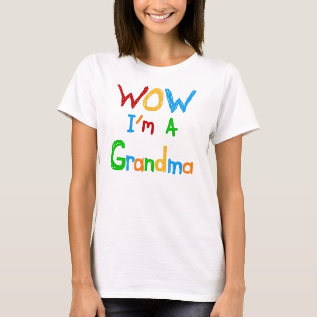 WOW ich bin Oma T - Shirt und Geschenke (Vorderseite)