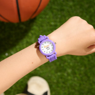 WOW! 🟣 Individuelle lila Kinderuhr Geschenk Armbanduhr