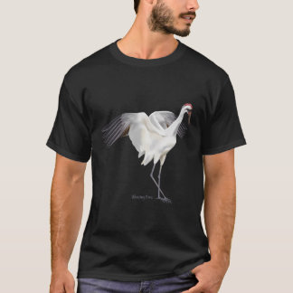 Wow Krane Grafik Wildlife Bird Watching T-Shirt