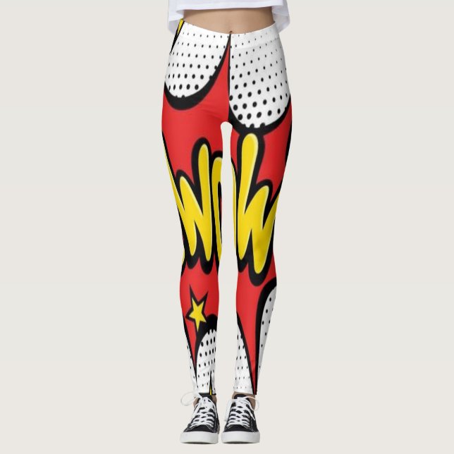 wow leggings (Vorderseite)