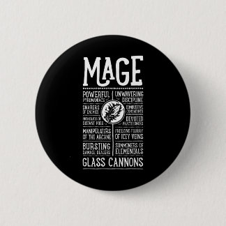 Wow Magier Rollenspiel-Gamer Button