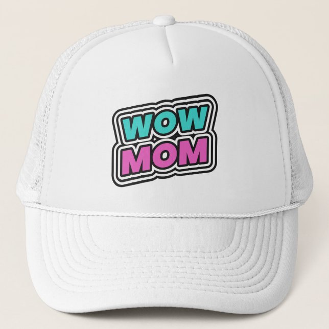 WOW MAMA BASEBALL CAP TRUCKERKAPPE (Vorderseite)