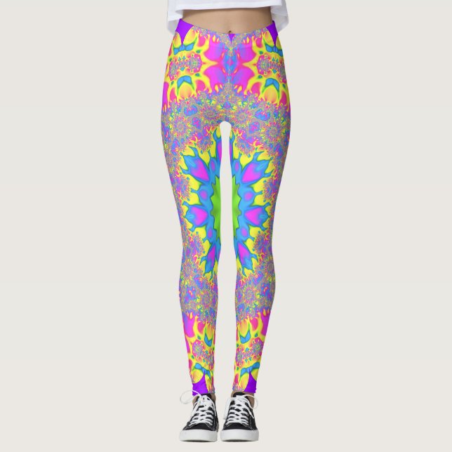 ~ WOW Multicologe Hübsche Niedlich ~ Original Leggings (Vorderseite)