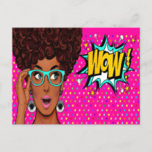 WOW Pop Art Postcard