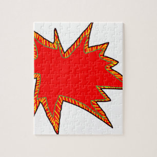 Wow Pop Pow Comic-Art Superhelden Sprechblase Puzzle