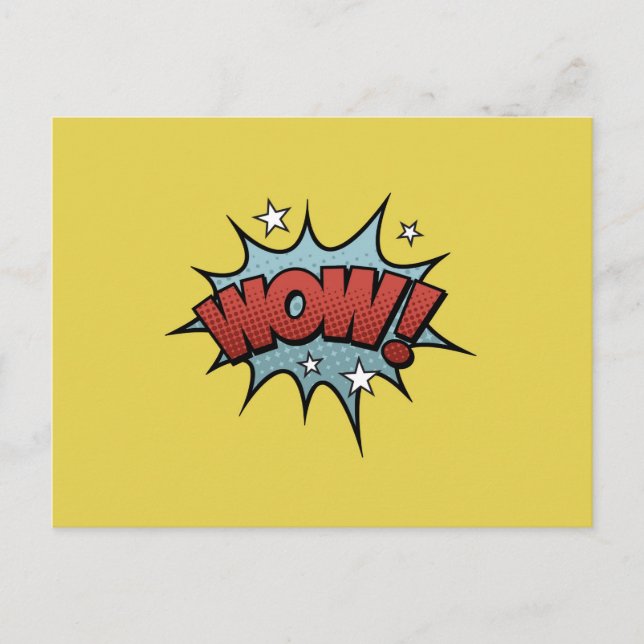 Wow! Postkarte (Vorderseite)