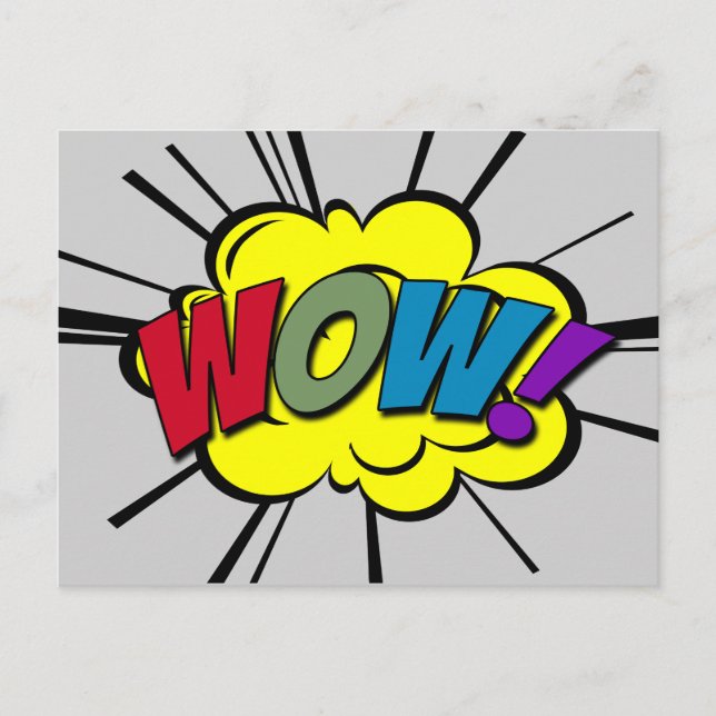 WOW! POSTKARTE (Vorderseite)