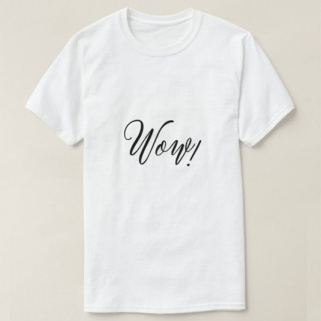 Wow Printed Modern White | Herrenhemden | T-Shirt (Von Creator hochgeladen)