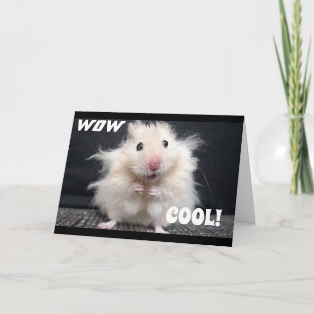 WOW SIE SIND **70** SAGT COOLE HAMSTER-KARTE KARTE (Vorderseite)