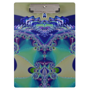 WOW! STÄRKEN! Aqua Yellow Blue und Green Design Klemmbrett