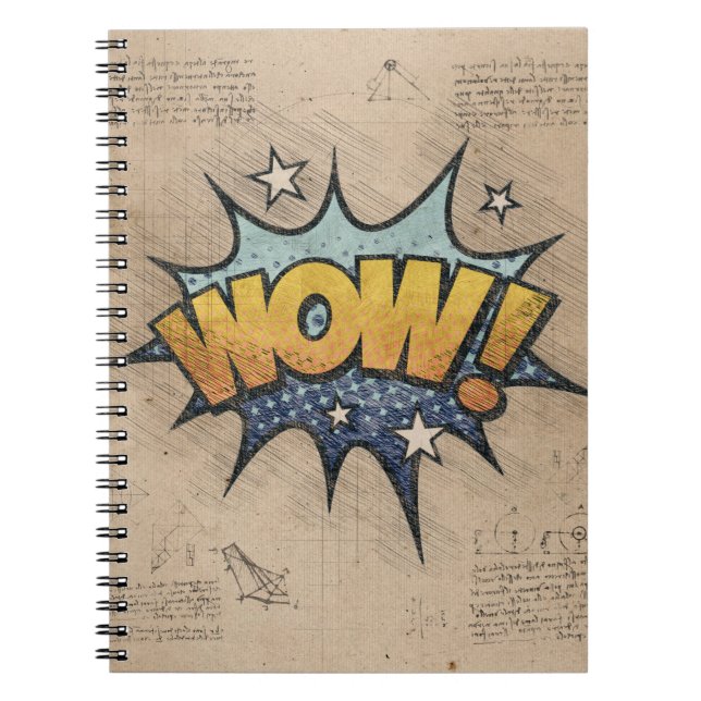 WOW! Vintages Comic Buch Steampunk Pop Kunst (Vorderseite)