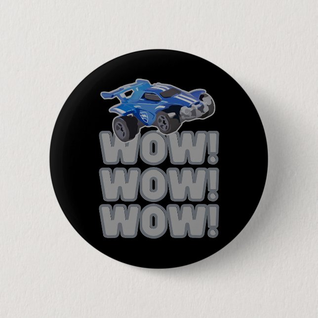 Wow! Wow! Wow! Rocket-Fußballspiel  Button (Vorderseite)