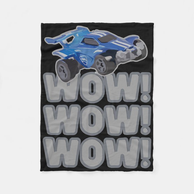 Wow! Wow! Wow! Rocket-Fußballspiel  Fleecedecke (Vorderseite)