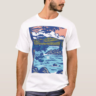 WPA Art Emerald Bay Staat Park in South Lake Tahoe T-Shirt