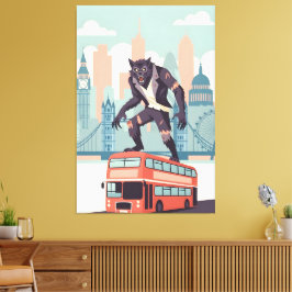 WPA art inspired London canvas print Leinwanddruck