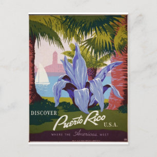 WPA - Besuchen Sie Puerto Rico Postkarte