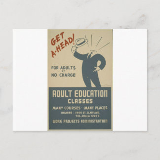 WPA - Bildung Postkarte