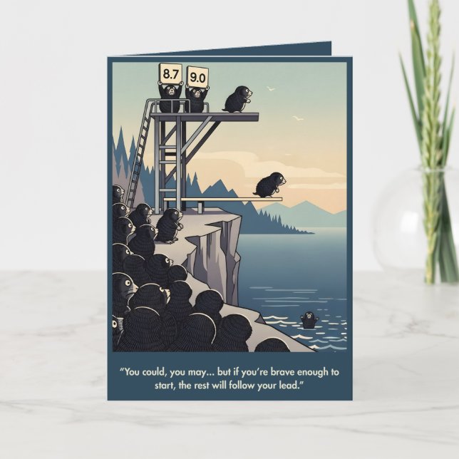 WPA-Kunst lustige Motivations-Spruchkarte Karte (Vorderseite)