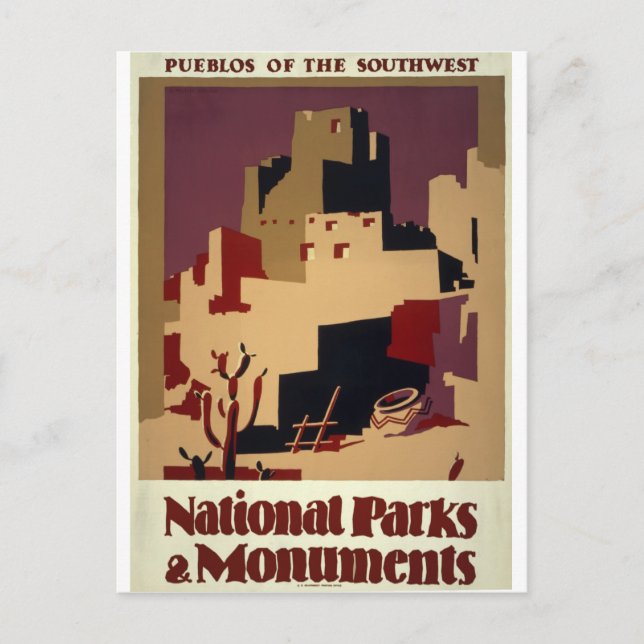 WPA - Nationalparks Postkarte (Vorderseite)