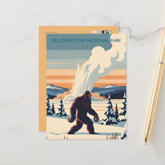 WPA Nationalparks Postkarte (Vorderseite/Rückseite Beispiel)