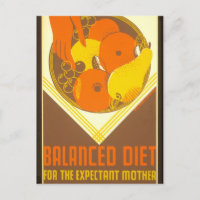 WPA Poster Balanced Diet New York 1936 - 39