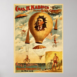 WPA Poster, Fahrradparachute Drop Poster