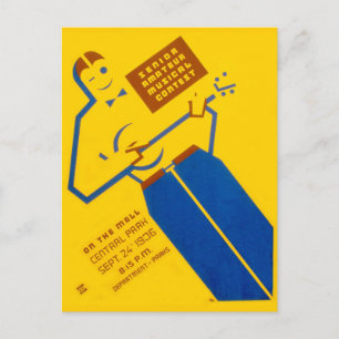 WPA Poster Postkarte