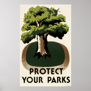 WPA Poster schützt unsere Parks
