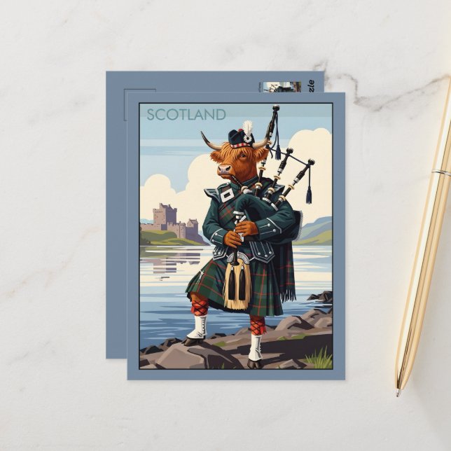 WPA Schottland Loch Ness Postkarte (Vorderseite/Rückseite Beispiel)