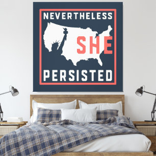 WPA-Stil Dennoch blieb sie hart Lady Liberty Leinwanddruck