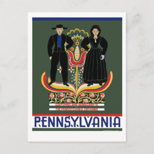 WPA Vintage-Reiseplakat Ländliches Pennsylvania Postkarte