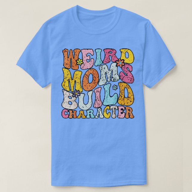 wpap Retro Farbe bizarre Moms bauen Charakter T-Shirt (Design vorne)