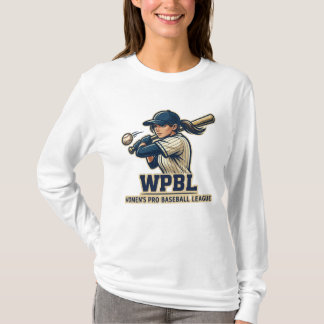 WPBL Womens Pro Baseball League Maskottchen-Design T-Shirt