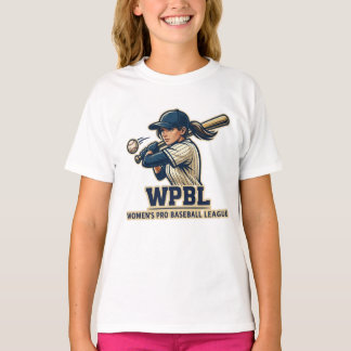 WPBL Womens Pro Baseball League Maskottchen-Design T-Shirt