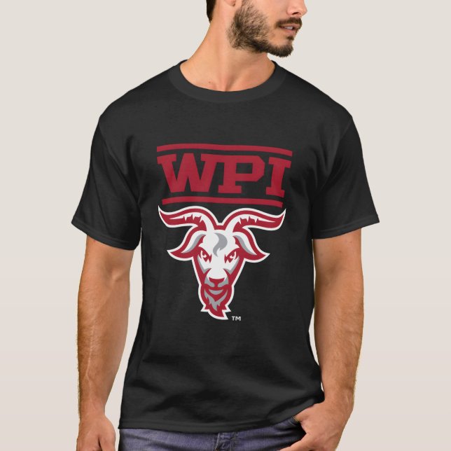 Wpi Engineers Mascot Heather Gray T-Shirt (Vorderseite)