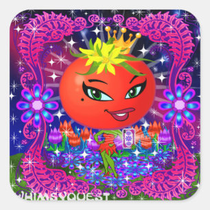 WQ freche Tomate-"sagen Sie Käse-" Aufkleber