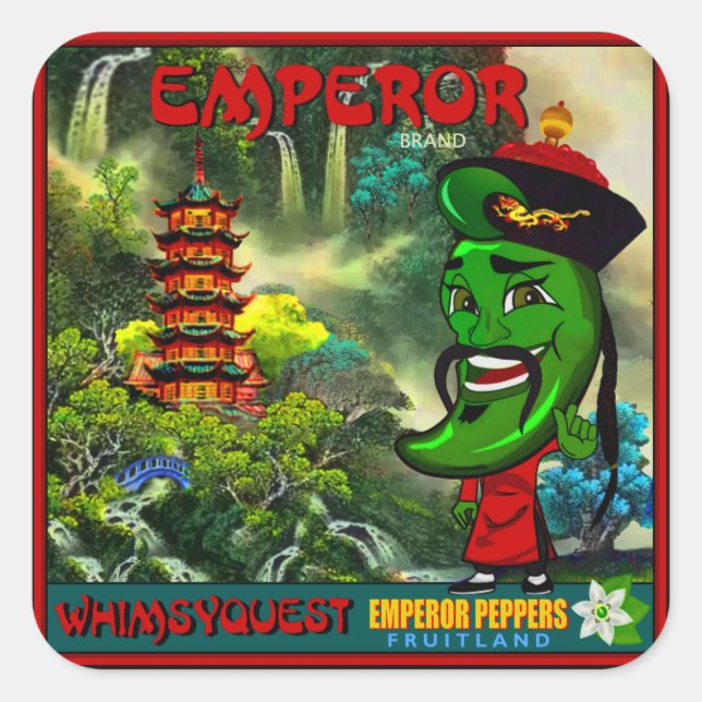 WQ STICKER LG: Emperor Pepper Crate Label (Vorderseite)
