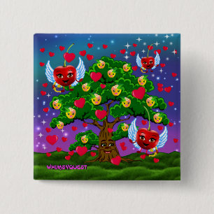 WQ TOYS BUTTON : Valentinstag Cherry Cupids