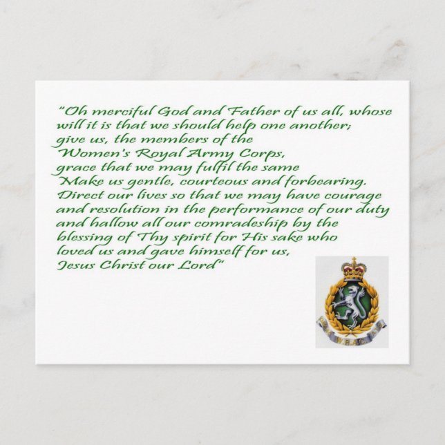 WRAC Postkarte (Vorderseite)