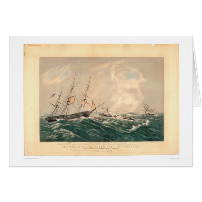 Wrack des Dampfers "San Francisco" (1877A) (Vorderseite (Horizontal))