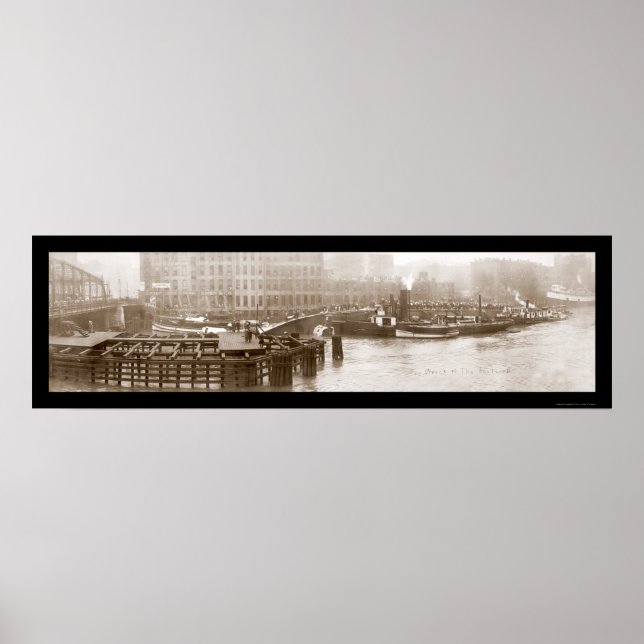 Wrack des Eastland Ship Foto 1915 Poster (Vorne)