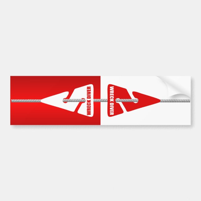 Wrack Diving (Line Markers) Autoaufkleber (Vorne)