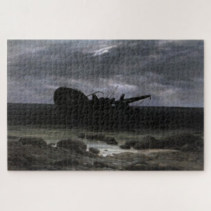 Wrack im Mondlicht - Caspar David Friedrich Puzzle
