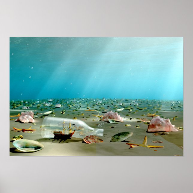 Wrack-in-a-Bottle Print Poster (Vorne)
