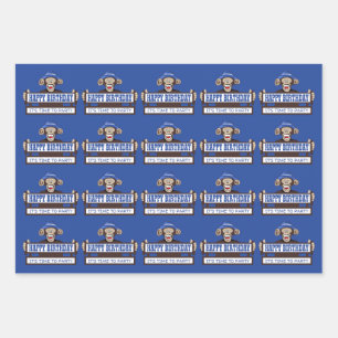 Wrackpapier für den Cheeken Monkey Birthday Party Geschenkpapier Set