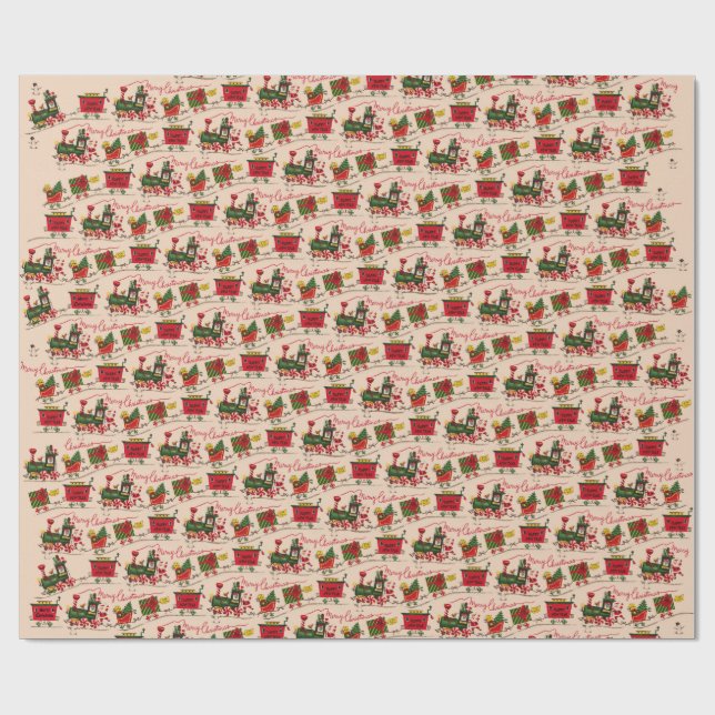 Wrackpapier für Weihnachtszüge Geschenkpapier (Flach)