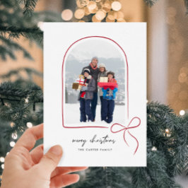 Wrackvoll mit Liebe Red Bow Arch Foto Weihnachten