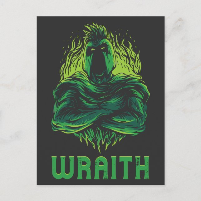 Wraith Ghost Untot Warrior Soldier Cyprid Postkarte (Vorderseite)
