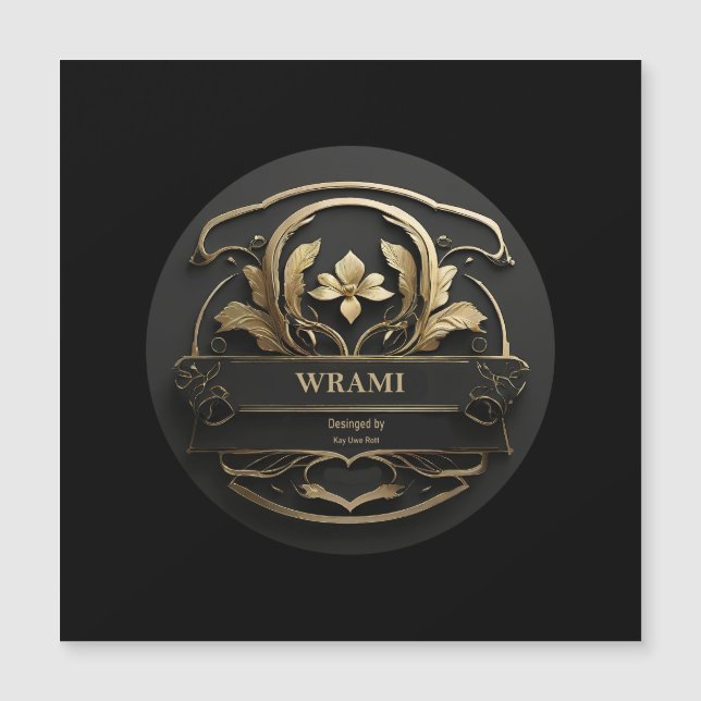 Wrami Logo, Designed by Kay Uwe Rott Magnetkarte (Vorderseite)